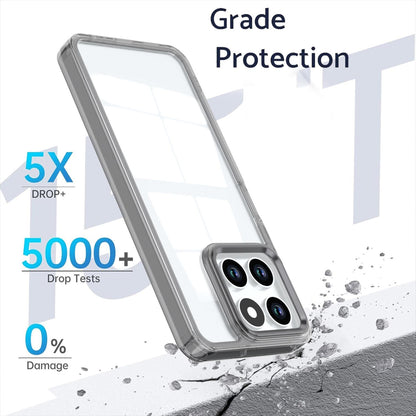 For Honor X6a 4G Shine High Transparency Acrylic Phone Case - Black - EDA007376008E