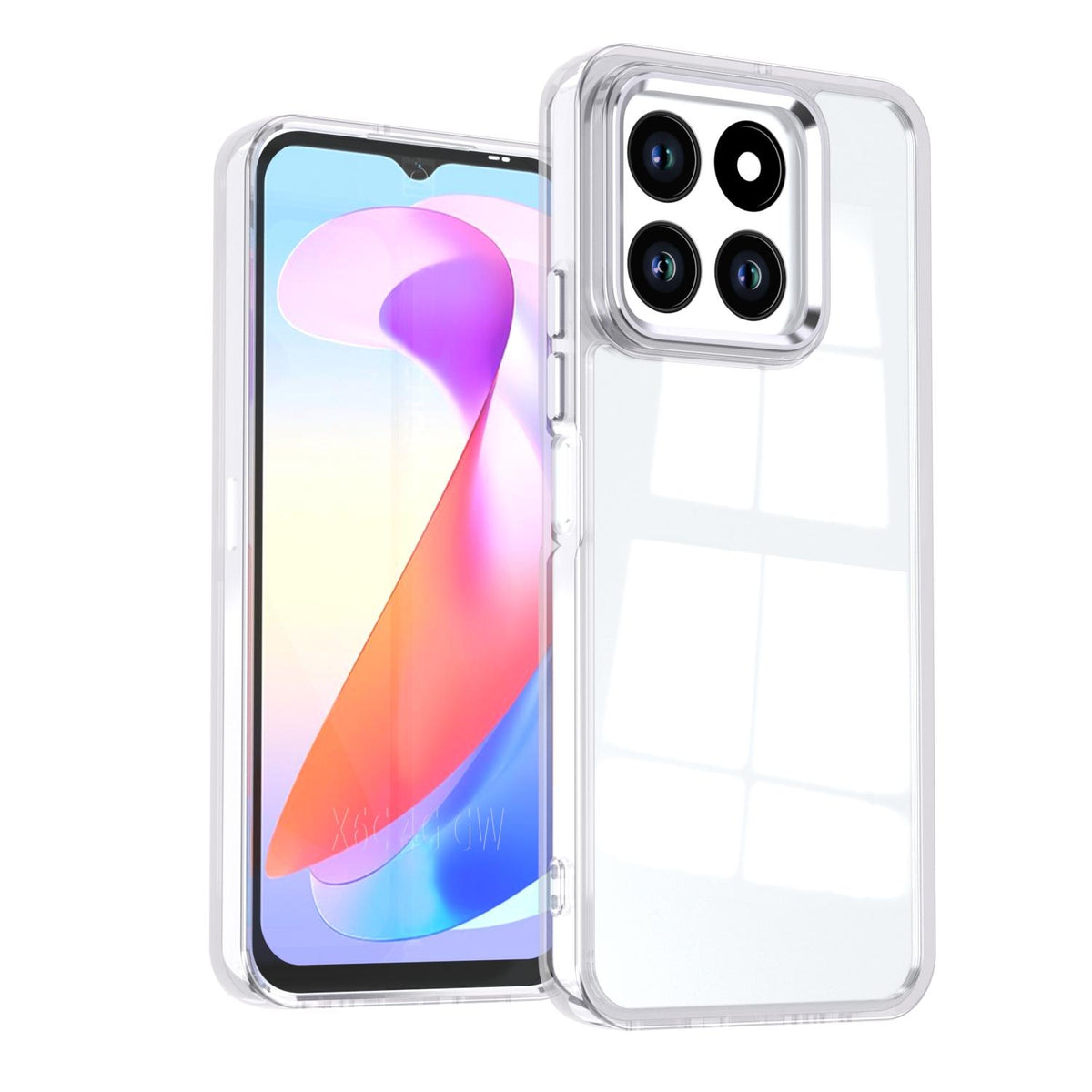 For Honor X6c 4G Shine High Transparency Acrylic Phone Case - White - EDA007376009B