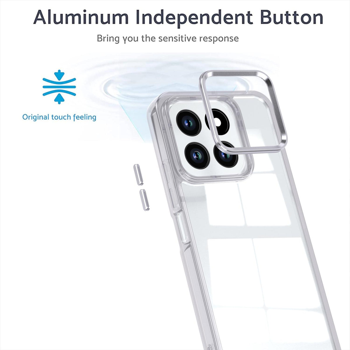 For Honor X6c 4G Shine High Transparency Acrylic Phone Case - White - EDA007376009B