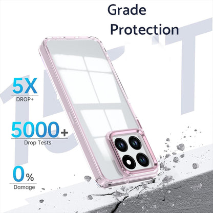 For Honor X6c 4G Shine High Transparency Acrylic Phone Case - Pink - EDA007376009D