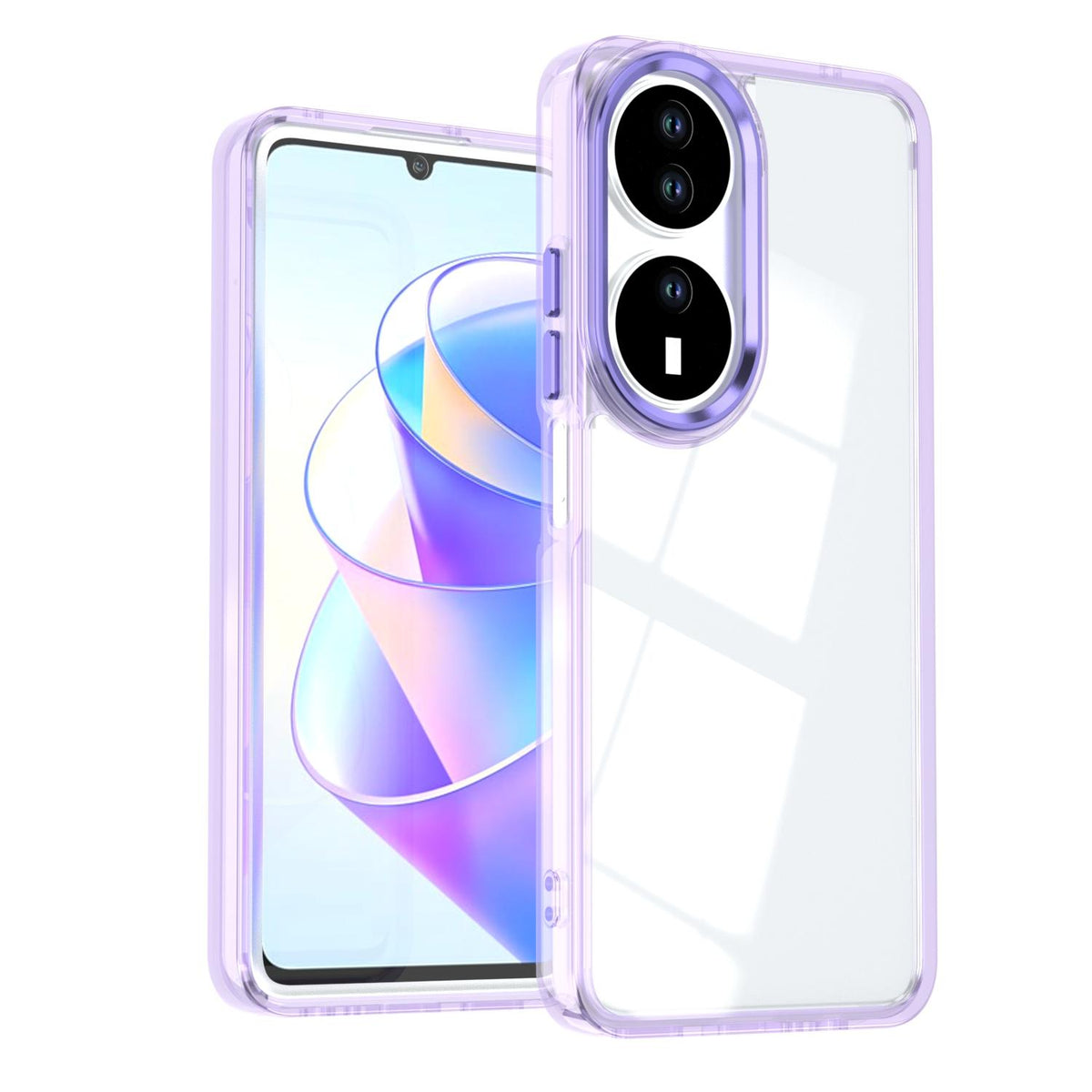 For Honor X7b / Play 50 Plus Shine High Transparency Acrylic Phone Case - Purple - EDA007376010A