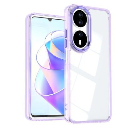 For Honor X7b / Play 50 Plus Shine High Transparency Acrylic Phone Case - Purple - EDA007376010A