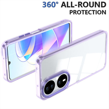For Honor X7b / Play 50 Plus Shine High Transparency Acrylic Phone Case - Purple - EDA007376010A