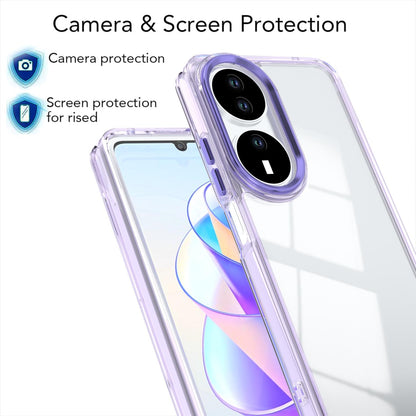 For Honor X7b / Play 50 Plus Shine High Transparency Acrylic Phone Case - Purple - EDA007376010A