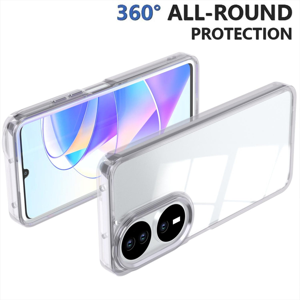 For Honor X7b / Play 50 Plus Shine High Transparency Acrylic Phone Case - White - EDA007376010B