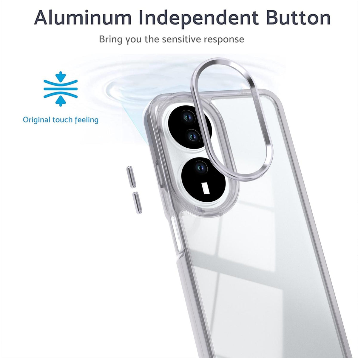 For Honor X7b / Play 50 Plus Shine High Transparency Acrylic Phone Case - White - EDA007376010B