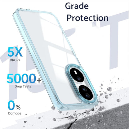 For Honor X7b / Play 50 Plus Shine High Transparency Acrylic Phone Case - Blue - EDA007376010C
