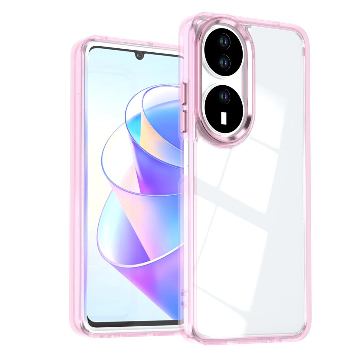 For Honor X7b / Play 50 Plus Shine High Transparency Acrylic Phone Case - Pink - EDA007376010D