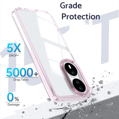 For Honor X7b / Play 50 Plus Shine High Transparency Acrylic Phone Case - Pink - EDA007376010D