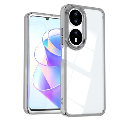 For Honor X7b / Play 50 Plus Shine High Transparency Acrylic Phone Case - Black - EDA007376010E