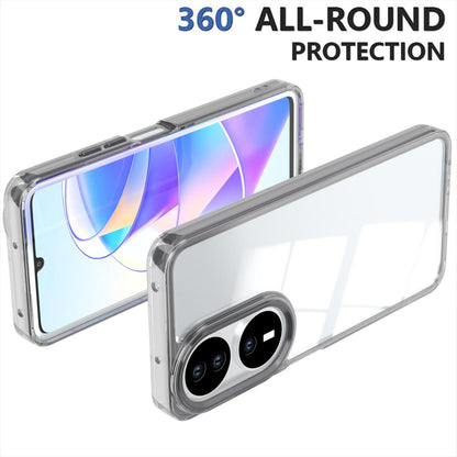 For Honor X7b / Play 50 Plus Shine High Transparency Acrylic Phone Case - Black - EDA007376010E