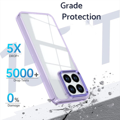 For Honor X8a 4G Shine High Transparency Acrylic Phone Case - Purple - EDA007376011A