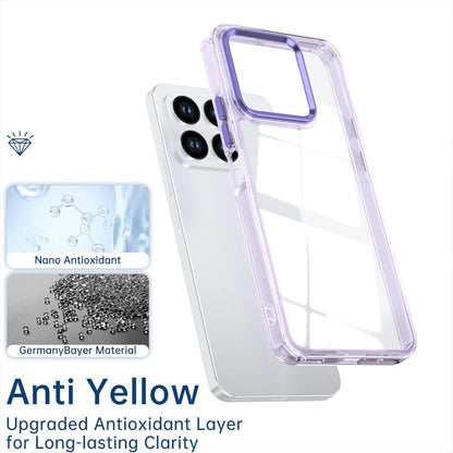 For Honor X8a 4G Shine High Transparency Acrylic Phone Case - Purple - EDA007376011A