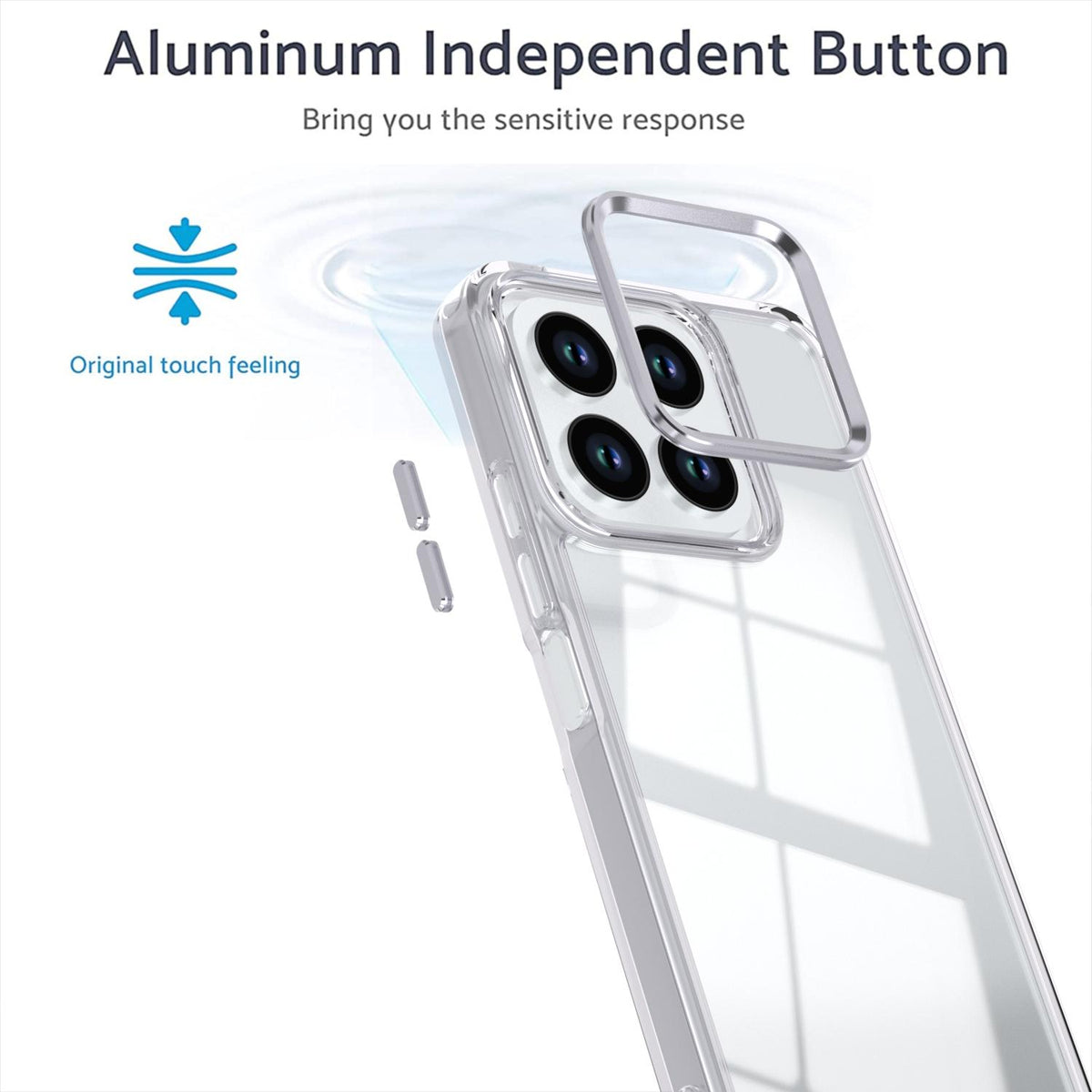 For Honor X8a 4G Shine High Transparency Acrylic Phone Case - White - EDA007376011B