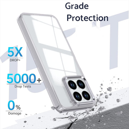 For Honor X8a 4G Shine High Transparency Acrylic Phone Case - White - EDA007376011B