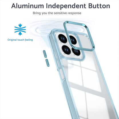 For Honor X8a 4G Shine High Transparency Acrylic Phone Case - Blue - EDA007376011C