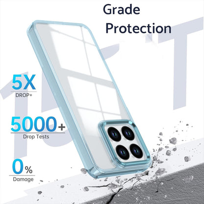 For Honor X8a 4G Shine High Transparency Acrylic Phone Case - Blue - EDA007376011C