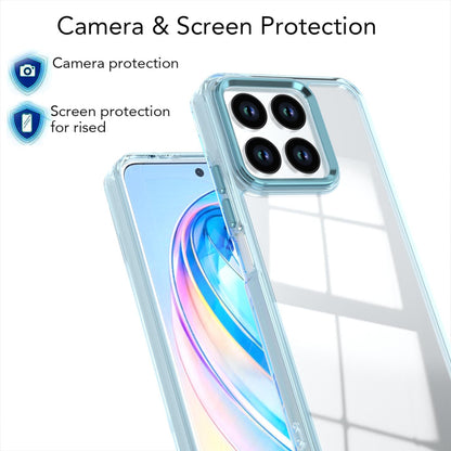 For Honor X8a 4G Shine High Transparency Acrylic Phone Case - Blue - EDA007376011C