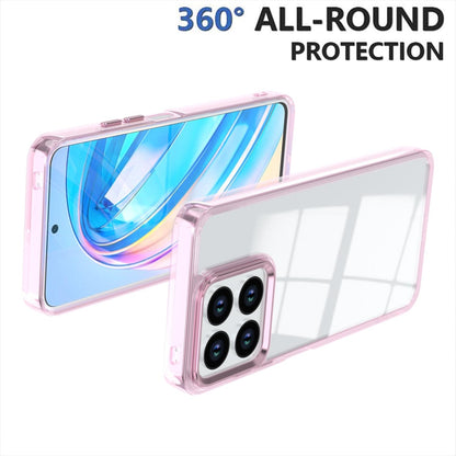 For Honor X8a 4G Shine High Transparency Acrylic Phone Case - Pink - EDA007376011D