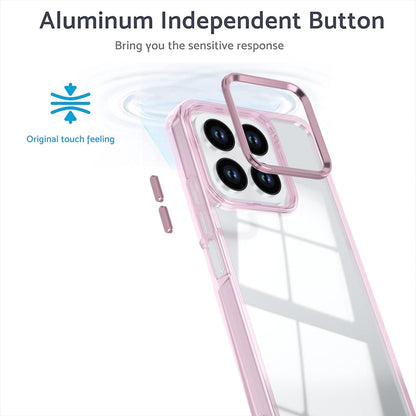 For Honor X8a 4G Shine High Transparency Acrylic Phone Case - Pink - EDA007376011D