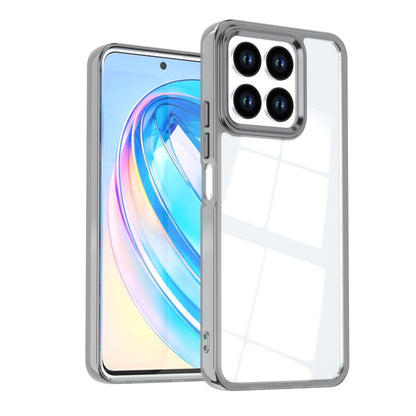 For Honor X8a 4G Shine High Transparency Acrylic Phone Case - Black - EDA007376011E