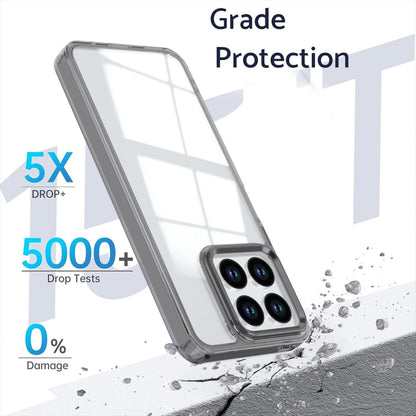 For Honor X8a 4G Shine High Transparency Acrylic Phone Case - Black - EDA007376011E