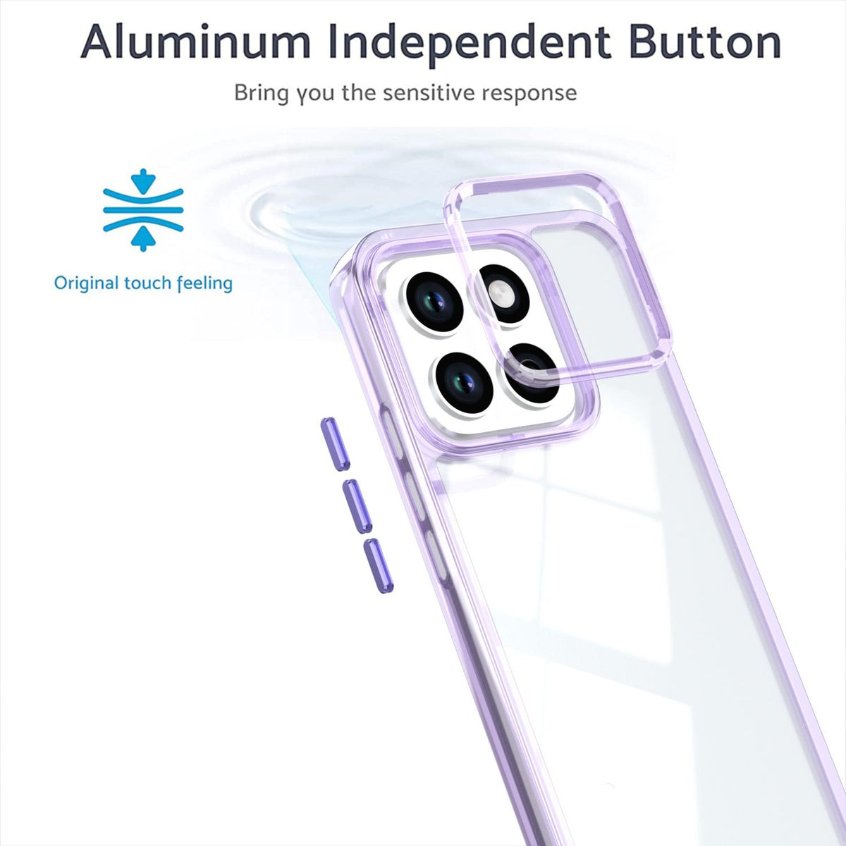 For Honor X8c 4G Shine High Transparency Acrylic Phone Case - Purple - EDA007376012A