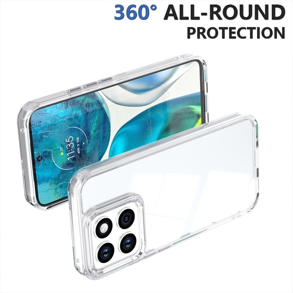 For Honor X8c 4G Shine High Transparency Acrylic Phone Case - White - EDA007376012B