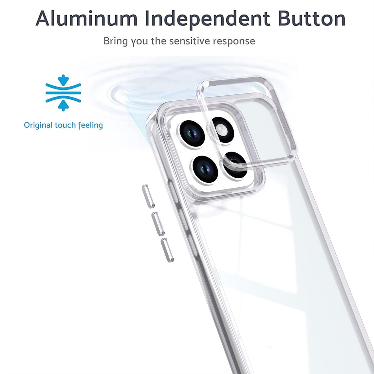 For Honor X8c 4G Shine High Transparency Acrylic Phone Case - White - EDA007376012B