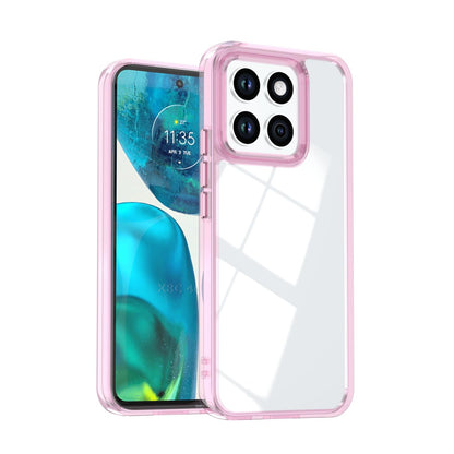 For Honor X8c 4G Shine High Transparency Acrylic Phone Case - Pink - EDA007376012D