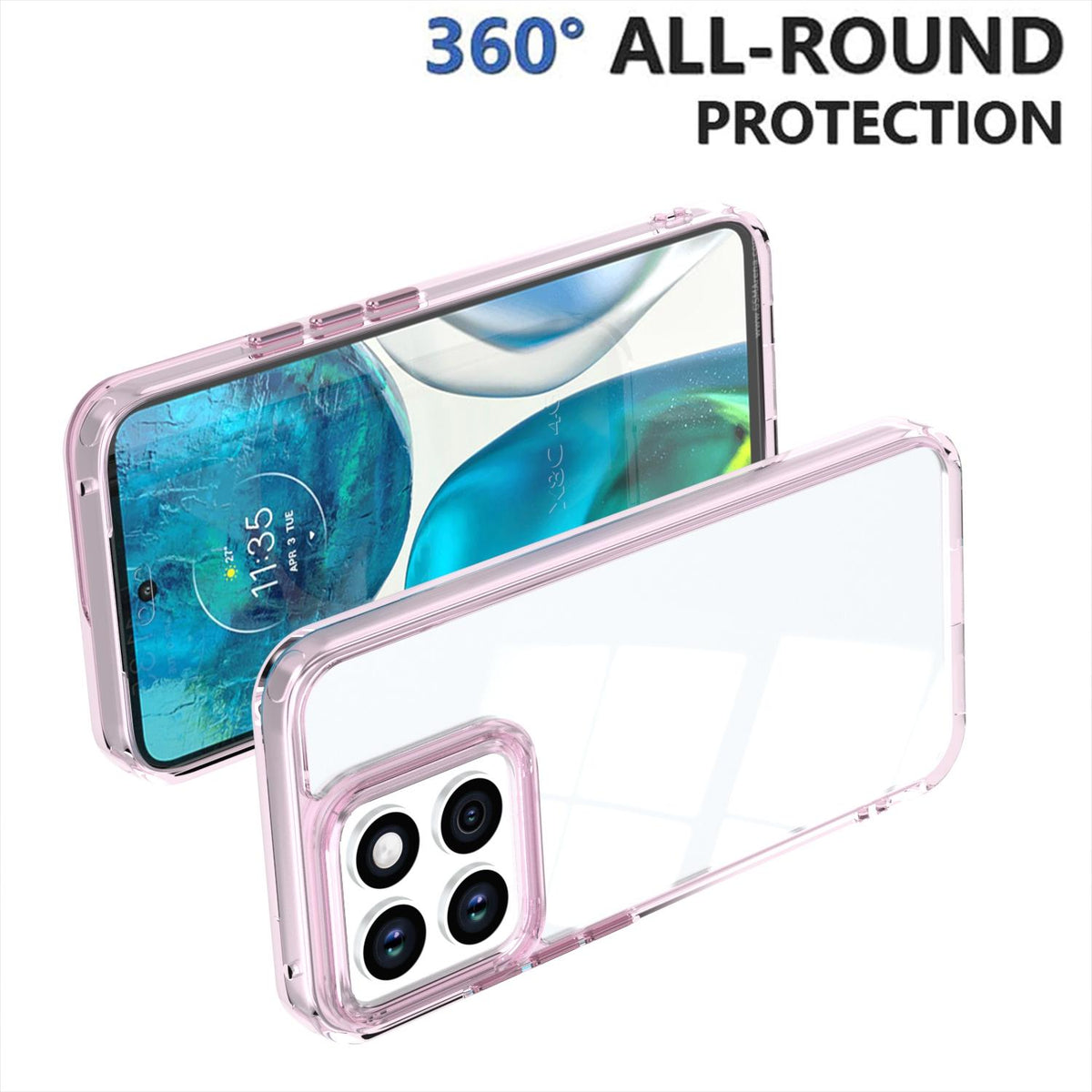 For Honor X8c 4G Shine High Transparency Acrylic Phone Case - Pink - EDA007376012D
