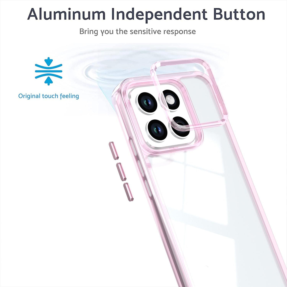 For Honor X8c 4G Shine High Transparency Acrylic Phone Case - Pink - EDA007376012D