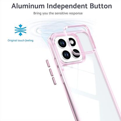 For Honor X8c 4G Shine High Transparency Acrylic Phone Case - Pink - EDA007376012D