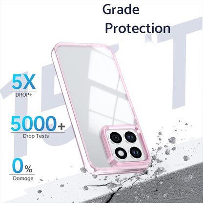 For Honor X8c 4G Shine High Transparency Acrylic Phone Case - Pink - EDA007376012D
