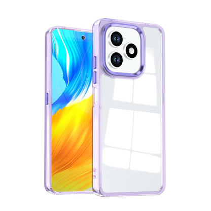 For Honor X8d 4G Shine High Transparency Acrylic Phone Case - Purple - EDA007376013A