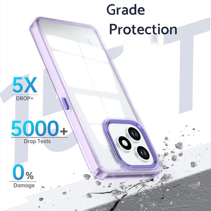 For Honor X8d 4G Shine High Transparency Acrylic Phone Case - Purple - EDA007376013A