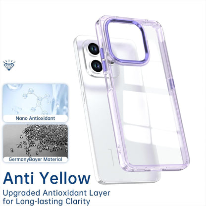 For Honor X8d 4G Shine High Transparency Acrylic Phone Case - Purple - EDA007376013A