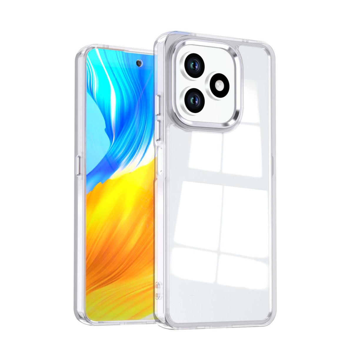 For Honor X8d 4G Shine High Transparency Acrylic Phone Case - White - EDA007376013B