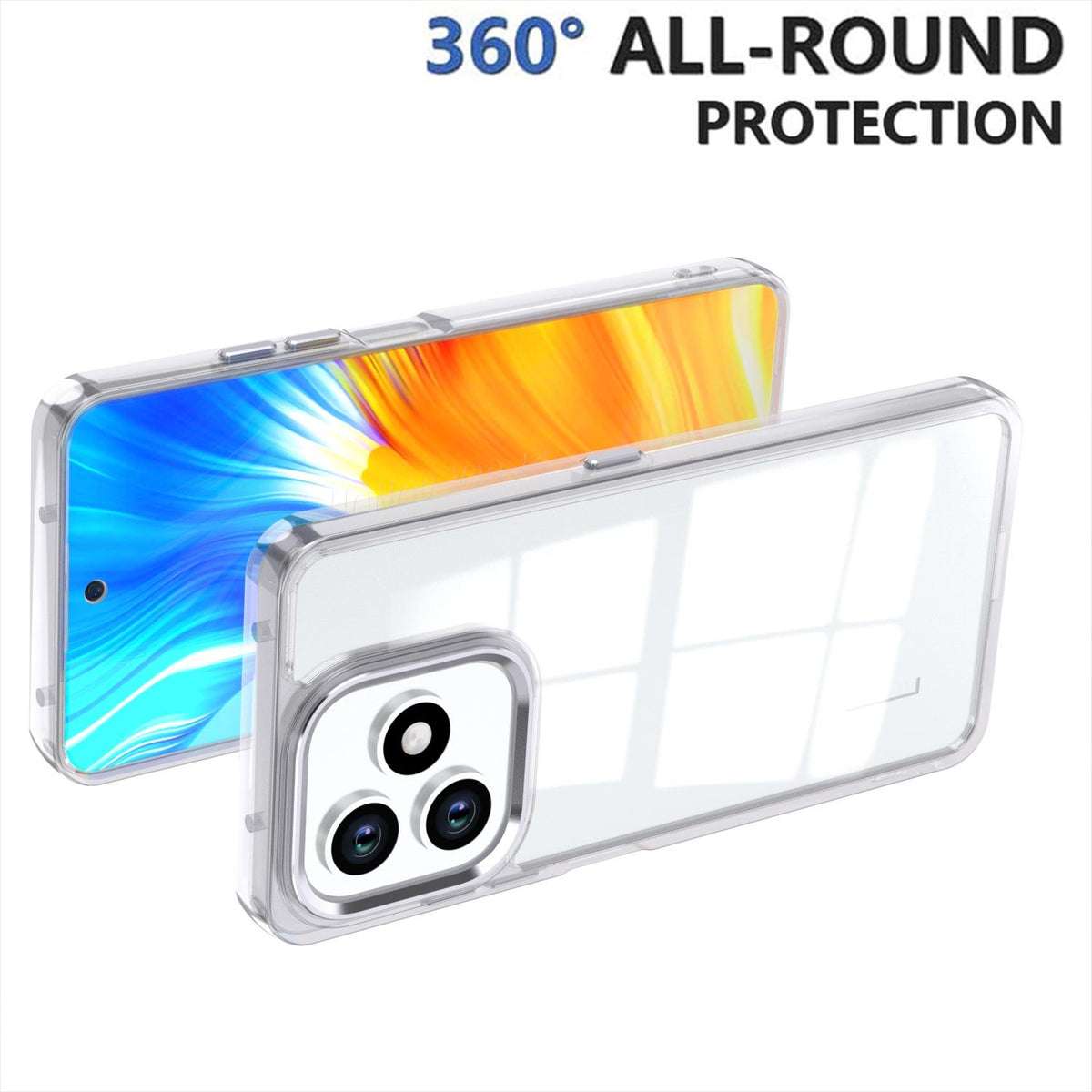 For Honor X8d 4G Shine High Transparency Acrylic Phone Case - White - EDA007376013B
