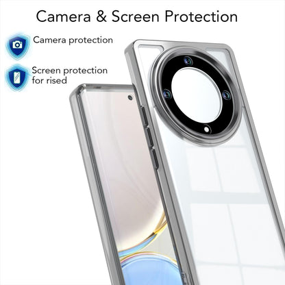 For Honor X9a / Magic5 Lite Shine High Transparency Acrylic Phone Case - Black - EDA007376014E