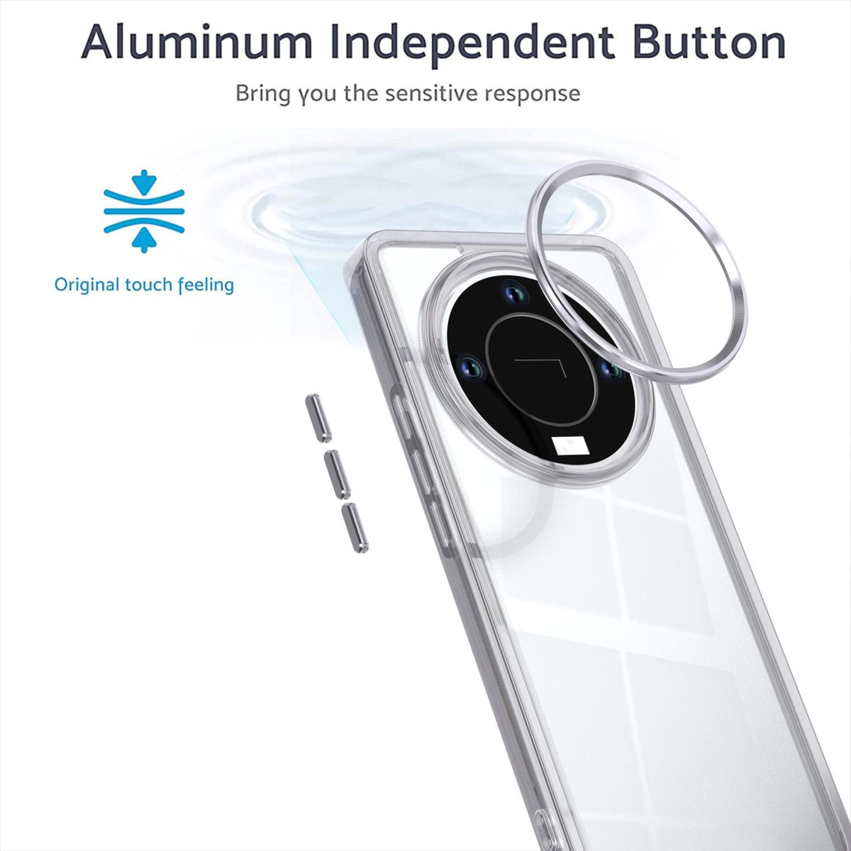 For Honor X9b / X50 / Magic6 Lite Shine High Transparency Acrylic Phone Case - White - EDA007376015B