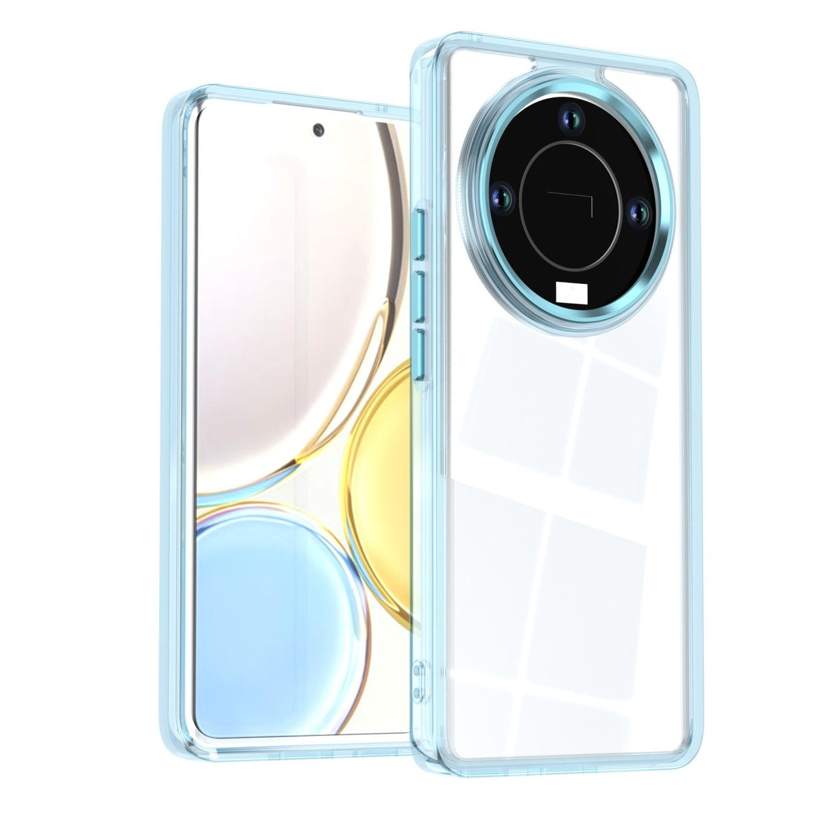 For Honor X9b / X50 / Magic6 Lite Shine High Transparency Acrylic Phone Case - Blue - EDA007376015C