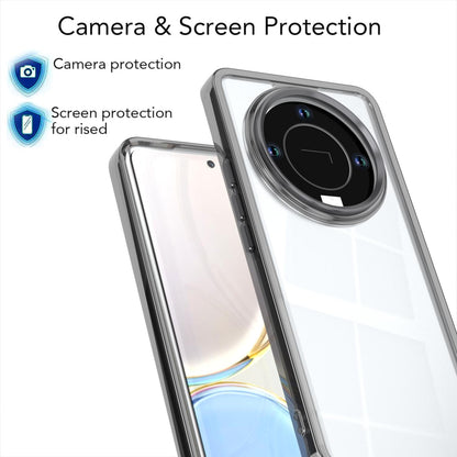 For Honor X9b / X50 / Magic6 Lite Shine High Transparency Acrylic Phone Case - Black - EDA007376015E