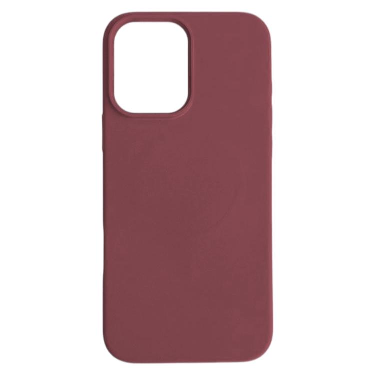 For iPhone 16 Liquid Silicone Phone MagSafe Case - Plum - EDA007391204L