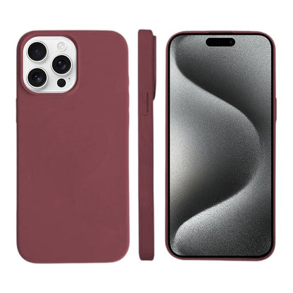 For iPhone 15 Pro Liquid Silicone Phone MagSafe Case - Plum - EDA007391206L