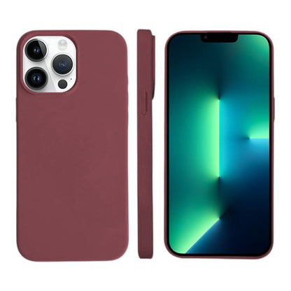 For iPhone 13 Pro Liquid Silicone Phone MagSafe Case - Plum - EDA007391214L