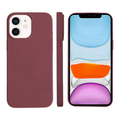For iPhone 11 Liquid Silicone Phone MagSafe Case - Plum - EDA007391220L
