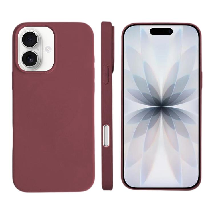 For iPhone 17 Liquid Silicone Phone MagSafe Case - Plum - EDA007391225L