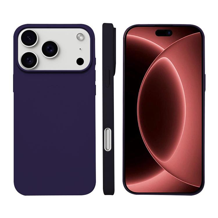 For iPhone 18 Pro Max Liquid Silicone Phone MagSafe Case - Dark Purple - EDA007391227C