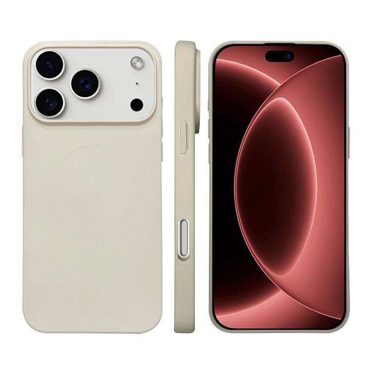 For iPhone 18 Pro Max Liquid Silicone Phone MagSafe Case - White - EDA007391227J